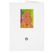 Carte de fête Geisha Pop Art (Dos)