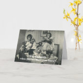 Carte de fête humoristique pour singe (Fleur jaune)