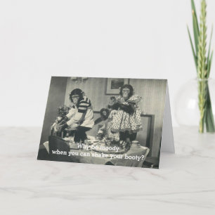 Carte de fête humoristique pour singe