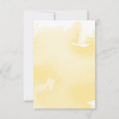 CARTE DE FÊTE JAUNE moderne (Dos)