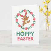Carte de fête joyeuse de printemps (Fleur jaune)