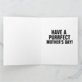 CARTE DE FETE MAMAN CHAT BLANC MIGNON (Intérieur)