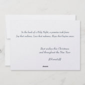 Carte de fête moderne élégante unique de la Nativi (Dos)