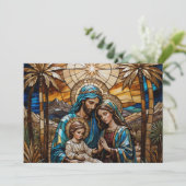 Carte de fête moderne élégante unique de la Nativi (Debout devant)