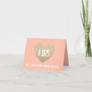 Carte de fête nuptiale - I DO