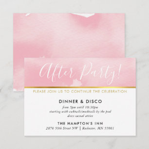 CARTE DE FÊTE or jolie couleur rose