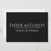 Carte de fête personnalisée "Entrez comme invités" (Devant)