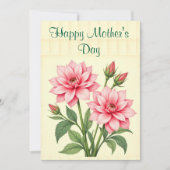 Carte de fête plat de la fête des mères (Devant)
