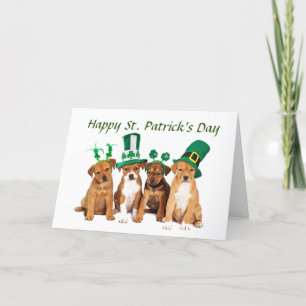 Carte de fête pliée de la Saint-Patrick