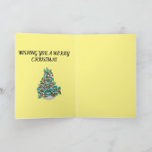 Carte de Fête Pliée : JOYEUX NOËL (Intérieur)