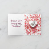 Carte de fête pliée pour la Saint-Valentin de Chih (Intérieur)