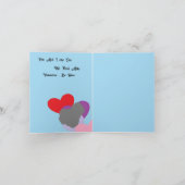 Carte de Fête Pliée : Saint-Valentin Nous Sommes U (Intérieur)