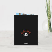 Carte de fête pour garçon pirate (Dos)
