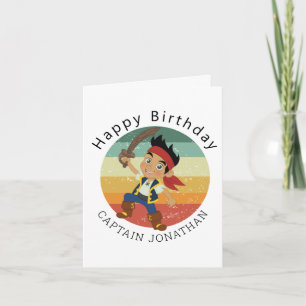 Carte de fête pour garçon pirate