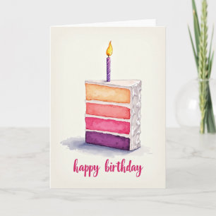 Carte de fête pour gâteau de célébration