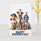Carte de Fête pour Papa Canin (Fleur jaune)