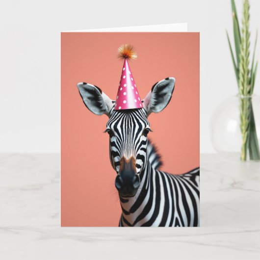 Carte de fête rayée festive (Devant)