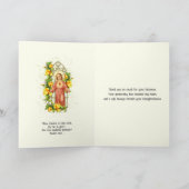 Carte de fête religieuse d'enfant Jésus Écriture (Intérieur)