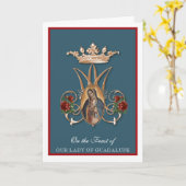 Carte de fête religieuse Vierge Marie Guadalupe es (Fleur jaune)