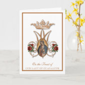 Carte de fête religieuse Vierge Marie Guadalupe es (Fleur jaune)