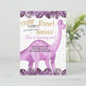 Carte de fête Roarsome mignonne pour filles (Debout devant)