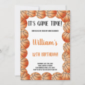 Carte de fête sportive modifiable pour enfants (Devant)