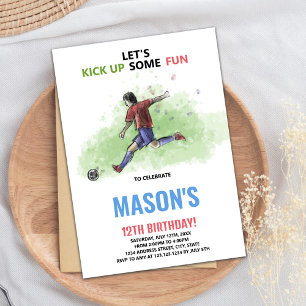 Carte de fête sportive pour les Boys Action