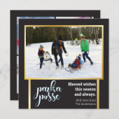 Carte de fête unique 🎄 Parka Posse de Noël (Devant / Derrière)