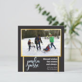 Carte de fête unique 🎄 Parka Posse de Noël (Debout devant)