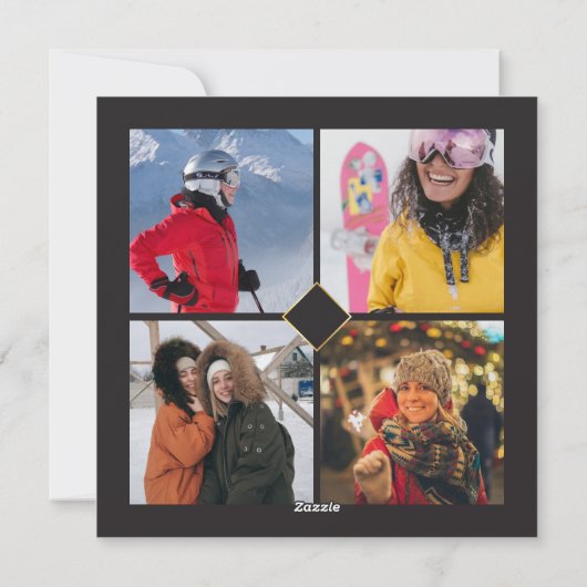 Carte de fête unique 🎄 Parka Posse de Noël (Dos)