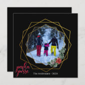 Carte de fête unique 🎄 Parka Posse de Noël (Devant / Derrière)