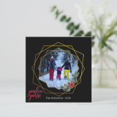 Carte de fête unique 🎄 Parka Posse de Noël (Debout devant)