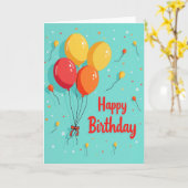 Carte de fête vibrante (Fleur jaune)
