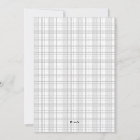 Carte de fêtes de LOVE Minimal Script Gris Vertica (Dos)