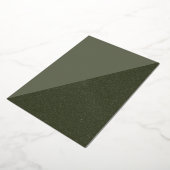 Carte de fêtes élégante en diagonale, verte mousse (Rotation)