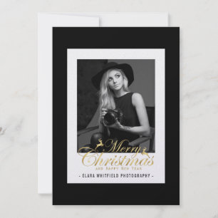 Carte de Fêtes Élégante pour Entreprise de Photogr