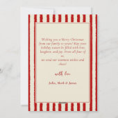 Carte de fêtes élégante pour la fête de l'arbre de (Dos)