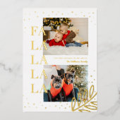 Carte de fêtes festive en aluminium à l'occasion d (Recto)