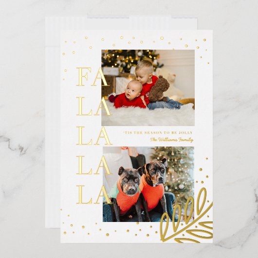 Carte de fêtes festive en aluminium à l'occasion d (Enveloppe)