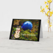 Carte de fêtes joyeuses (Fleur jaune)