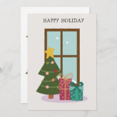 Carte de fêtes joyeuses (Devant / Derrière)