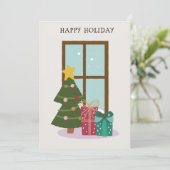 Carte de fêtes joyeuses (Debout devant)