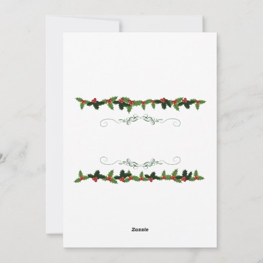 Carte de fêtes joyeuses (Dos)