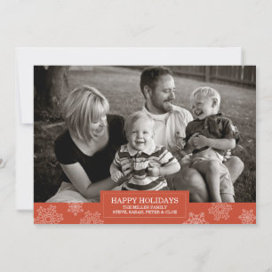 Carte de fêtes joyeuses plat 5x7