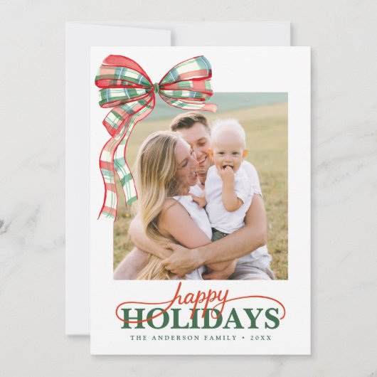 Carte de fêtes moderne élégante (Devant)