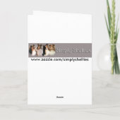 Carte de fêtes Sheltie #3 (Dos)