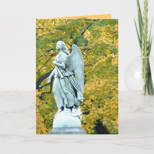 Carte de feu avec poème d'automne (Devant)