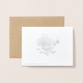 Carte de feuille blanche d'oie (Derrière avec enveloppe)