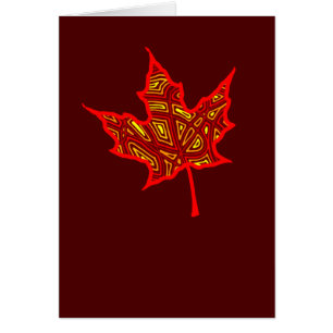 Carte de feuille de feu