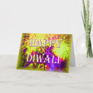 Carte de feux d'artifice de Diwali